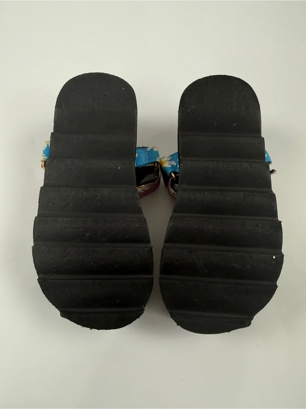 Kurt Geiger London Kids Floral Platform Slide Sandals Beaded Multicolor